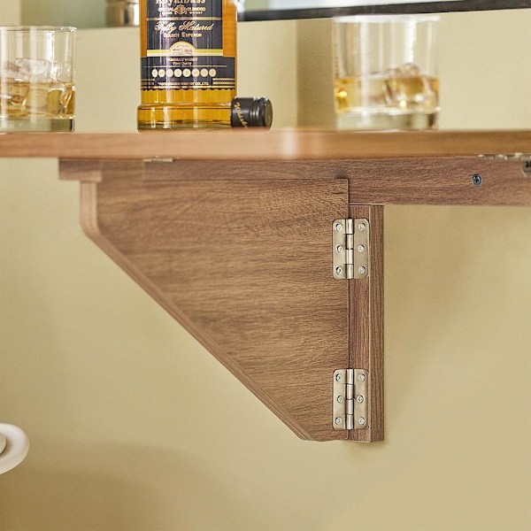 SoBuy Väggmonterat klaffbord Skrivbord Datorbord FWT03-PF Brown