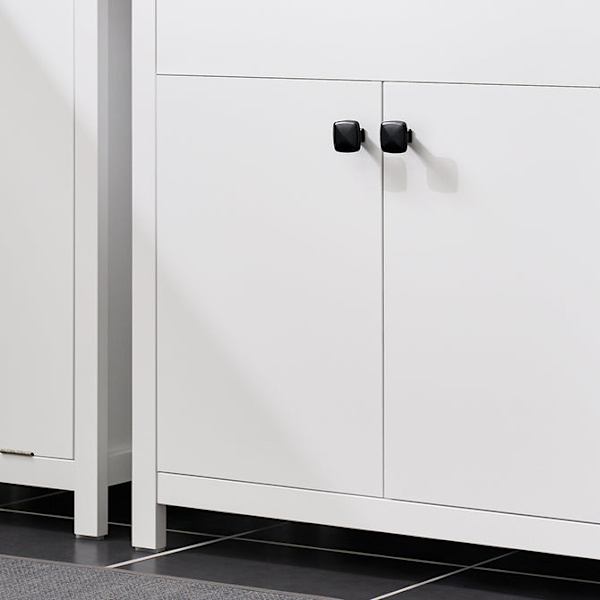 SoBuy Underskab til håndvask Badeværelsesskab 2låger BZR98-W White Sink cabinet(on wall)