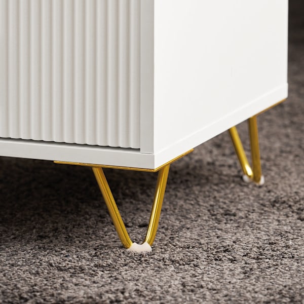SoBuy Nattduksbord Soffbord Sidobord Sängbord FBT115-L-W 40*40*63cm