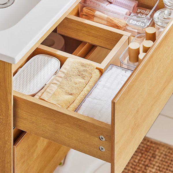 SoBuy Underskab til håndvask Badeværelsesskab Vægskab BZR174-N Under sink cabinet