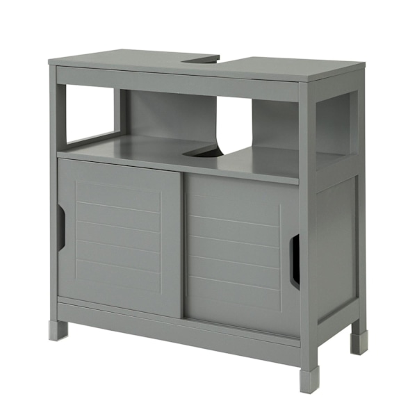 SoBuy Badeværelsesskab med plads til håndvask, hvid, FRG128-W White Sink cabinet(on wall)