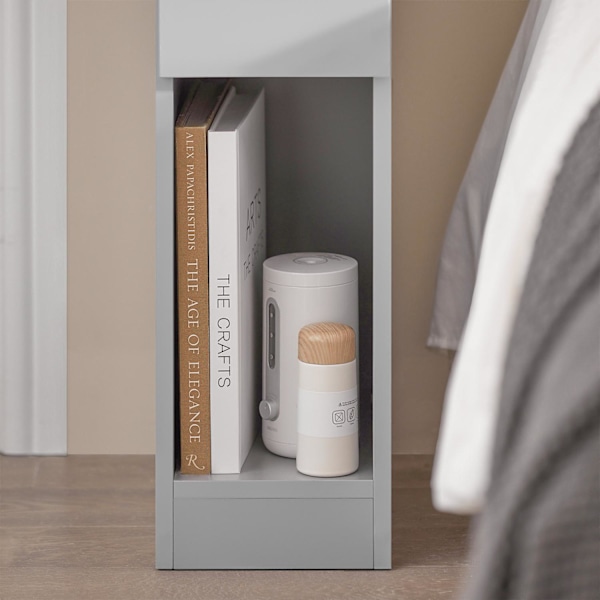 SoBuy Moderne sidebord med opbevaring, grå FBT111-HG Grey 20*35*60cm