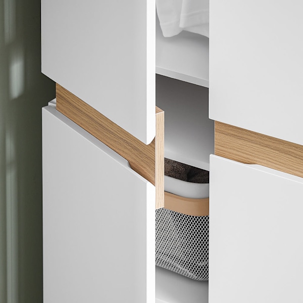 SoBuy Garderobeskab Entrégarderobe Tøjskab KSB01-W 61*30*192cm