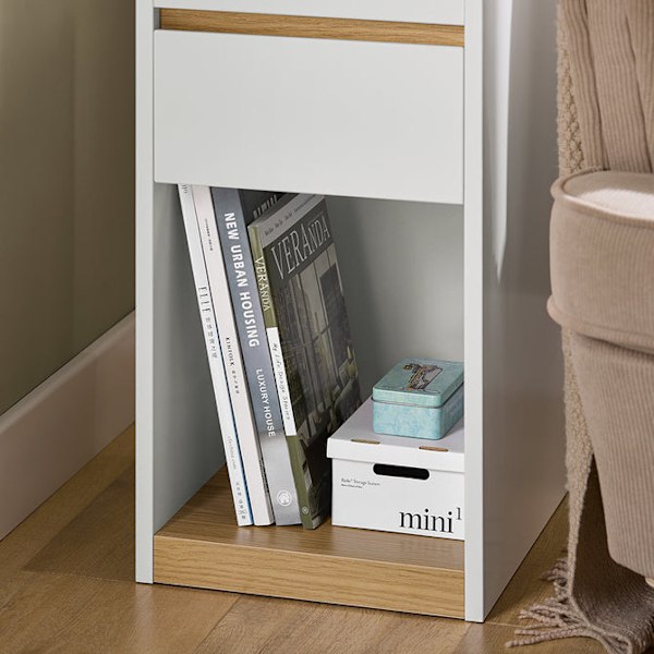 SoBuy Sidobord Förvaringsbord Soffbord Cafébord FBT137-W