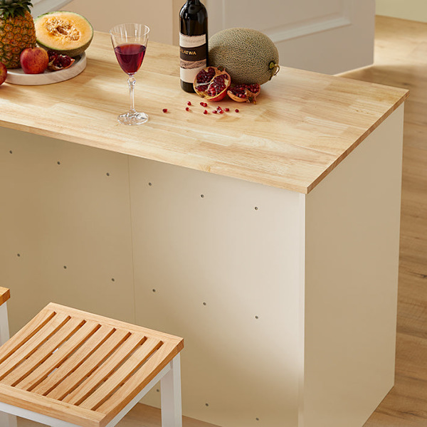 SoBuy Köksöar, köksskåp, Skänk, Arbetsbord, Barbord KNL04-MI 120*60*90 CM