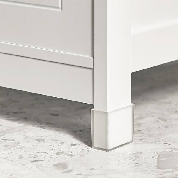 SoBuy Tvättställsunderskåp Badrumsskåp Badrumshylla FRG128-II-W White Sink cabinet(on floor)