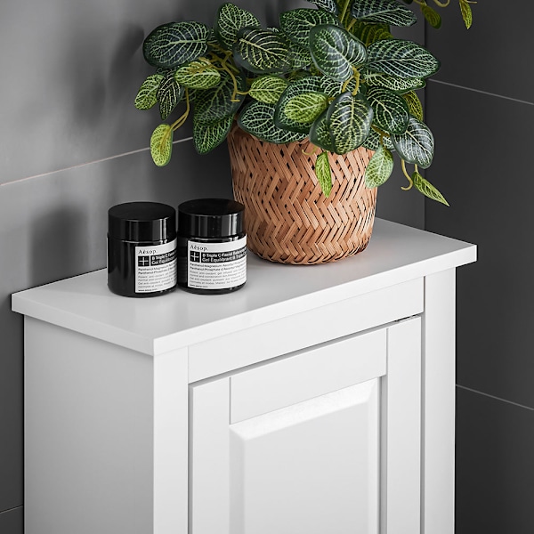 SoBuy Seinäkaappiin Pyykkikaappi valkoinen FRG203-W White Wall cabinet