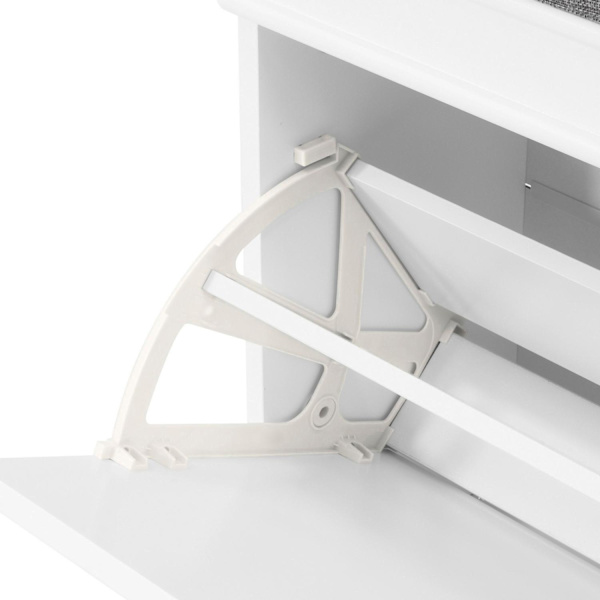 SoBuy Skobænk hynde og fack Skoskab Skoreol FSR82-K-W White L60*B24*H52cm