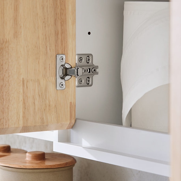 SoBuy Vægskab badeværelse Overskab med 2 låger BZR144-WN Wall cabinet