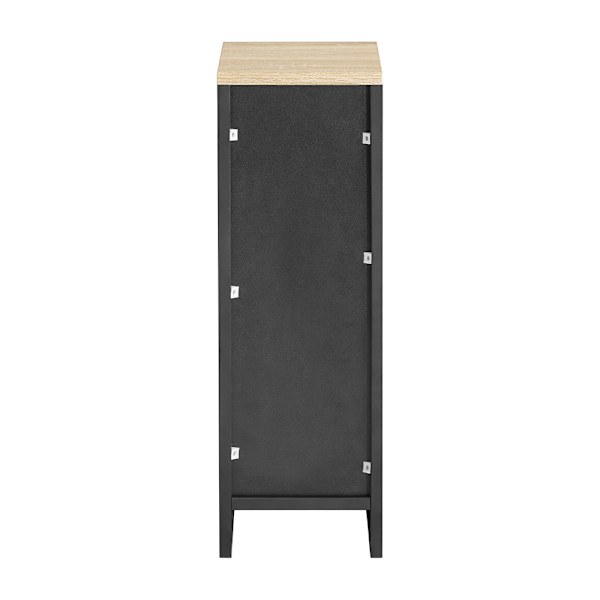 SoBuy Moderne sidebord med opbevaring, sort FBT111-SCH Black 20*35*60cm