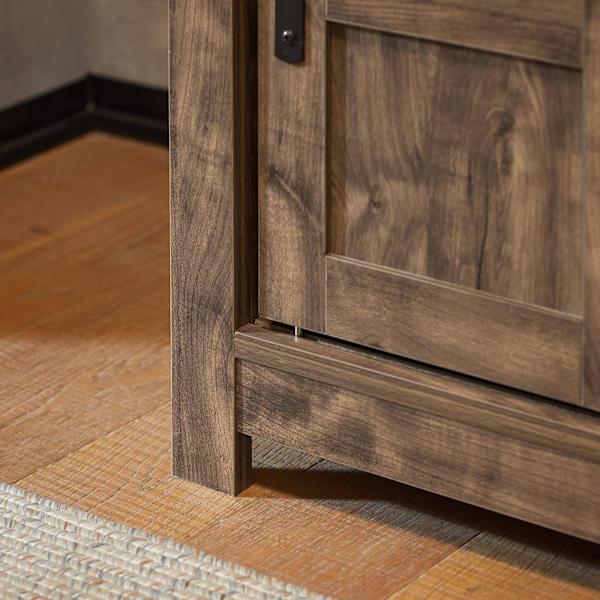 SoBuy Skobænk Skoskab 2 skydedøre og pude FSR118-N Brown Bench