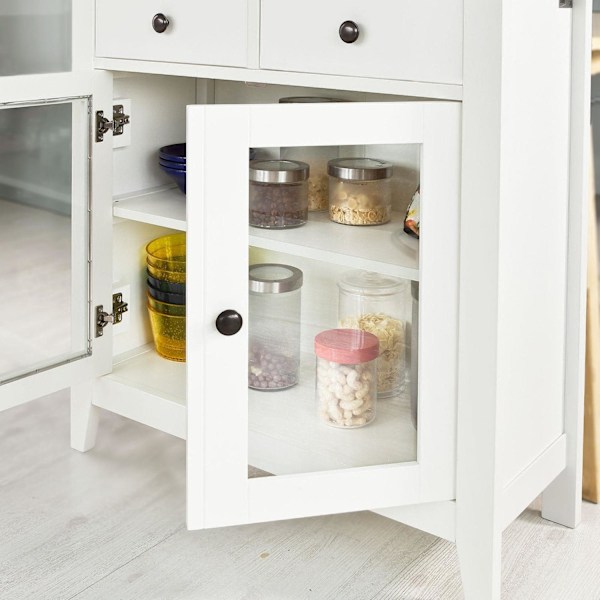 SoBuy Eteisen kaappi Kulmakaappi Lipastot ja vitriinit FSB05-W White W80 x D32 x H86cm