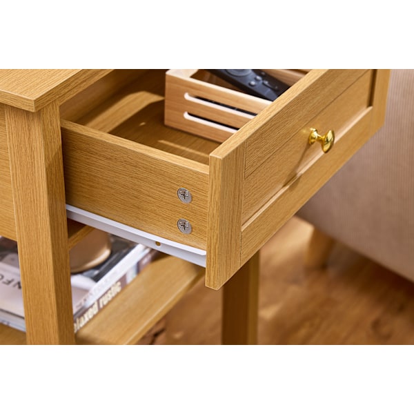 SoBuy Sengebord Sofabord Sidebord FBT46-N Nature