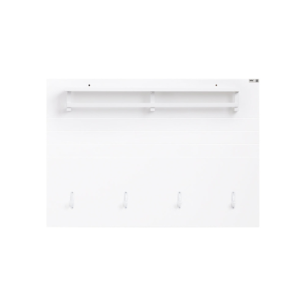 SoBuy Knagerække Håndklædeholder Væghylde FHK36-W White Wall shelf