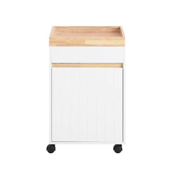 SoBuy Arkivskab Printer Stand Mobilt Arkivskab Sidebord ASK03-W