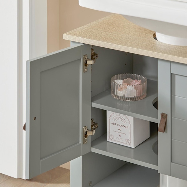 SoBuy Badeværelsesskab Underskab Underskab til vask BZR69-II-HG Sink cabinet(on floor)