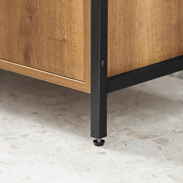 SoBuy Tvättställsunderskåp med 2 dörrar, Badrumsskåp BZR63-PF Sink cabinet(on wall)