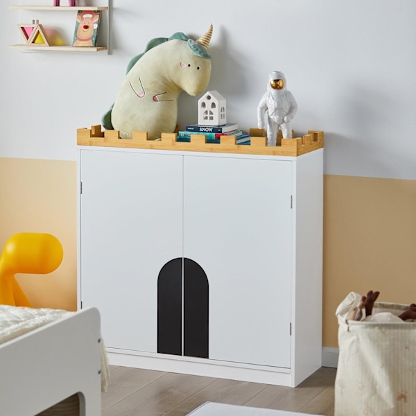SoBuy Barnhylla FörvaringskombinationvitKMB44-W L86*B30*A87cm