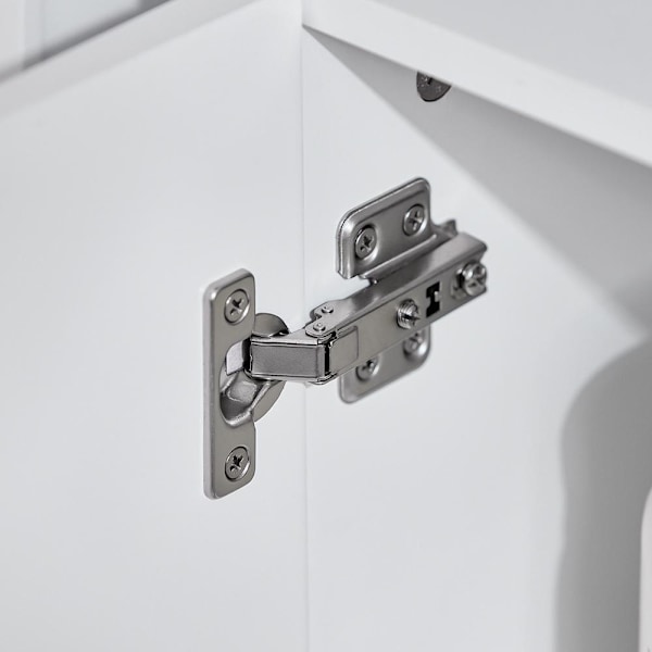 SoBuy Tvättställsunderskåp med 2 dörrar, Badrumsskåp BZR92-W Sink cabinet(on wall)