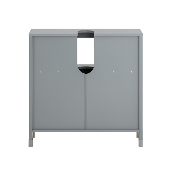 SoBuy Badeværelsesskab med plads til håndvask, grå, FRG128-SG Grey Sink cabinet(on wall)