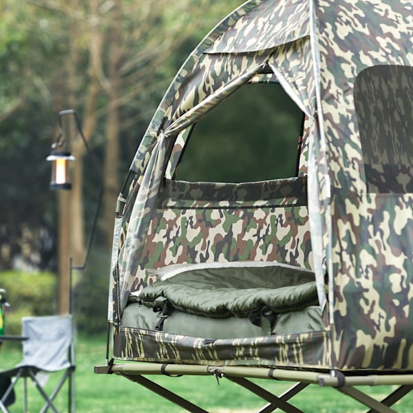 SoBuy Tält för 1 personer Campingtält OGS32-TN camouflage For 1 Person