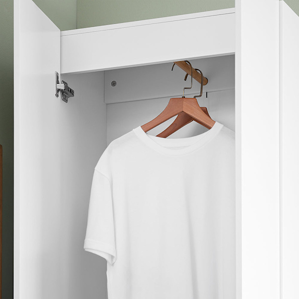 SoBuy Garderobeskab Entrégarderobe Tøjskab KSB01-W 61*30*192cm
