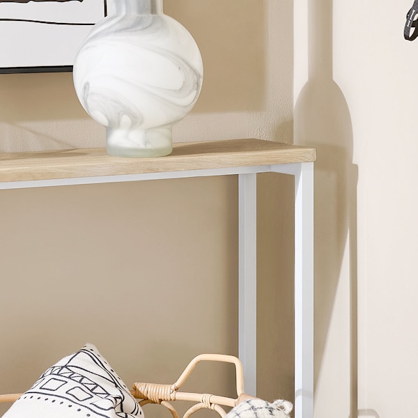 SoBuy Smalt avlastningsbord Sideboard grunddel FSB19-Z White L120*B20*H65cm