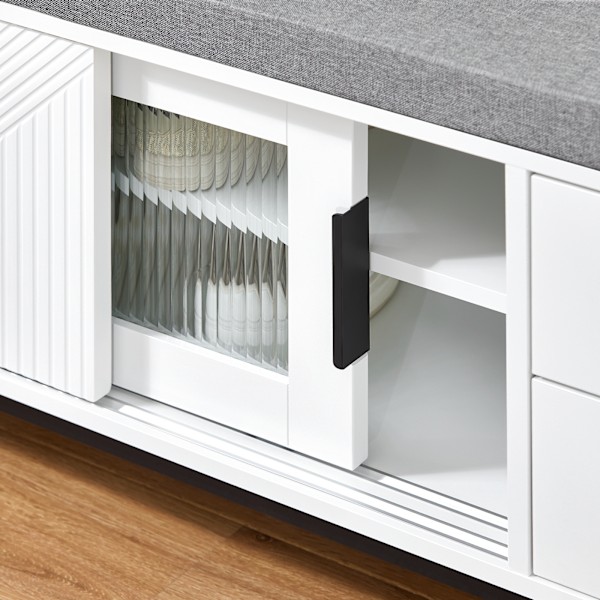 SoBuy Kenkäkaappi Kenkäpenkki liukuovilla FSR187-W 110*35*51cm