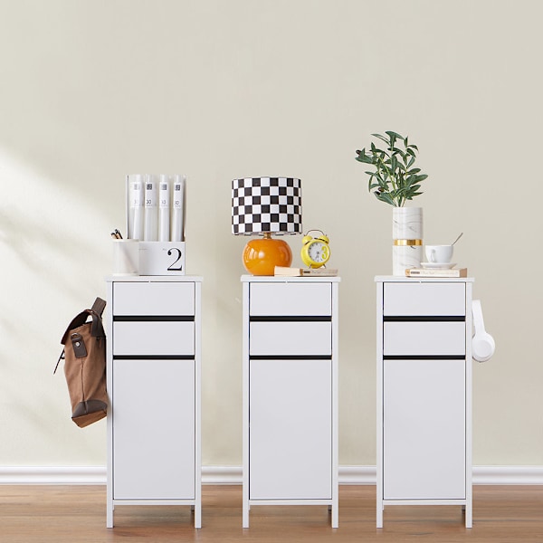 SoBuy Yöpöytä Lipasto Sivupöytä Sohvapöytä FWT108-W White