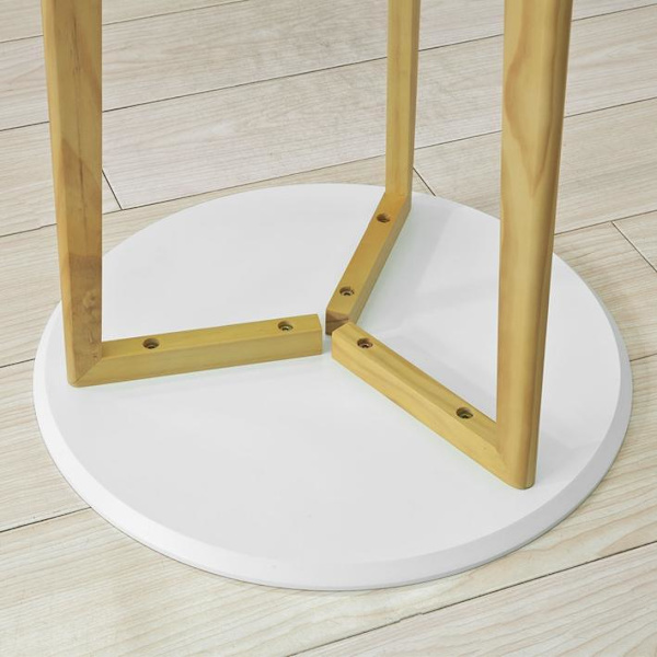 SoBuy Soffbord Sidobord Cafébord FBT52-WN White 45 x 45 x 60 cm