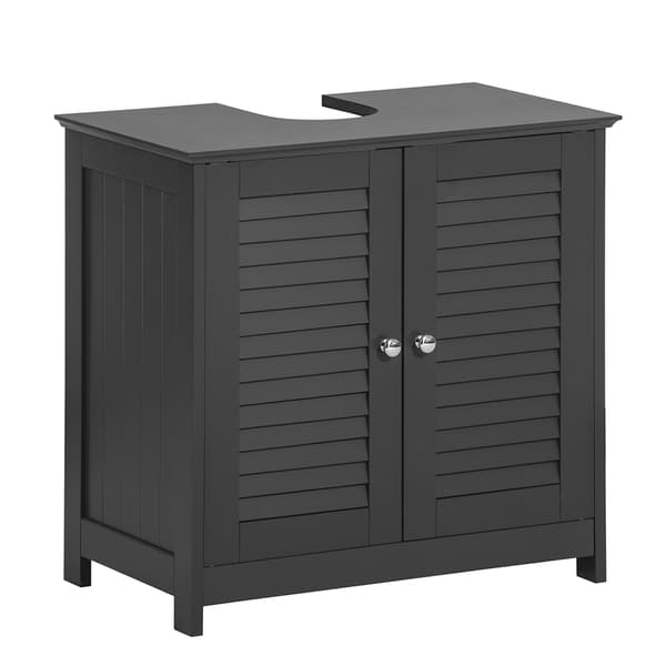 SoBuy Underskab til vask 2 doors Mørkegrå 60x35x58cm, moderne FRG237-DG