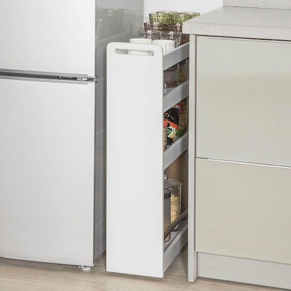 SoBuy Pladsbesparende Køkkenhylde,Badeværelseshylde NSR01-W White