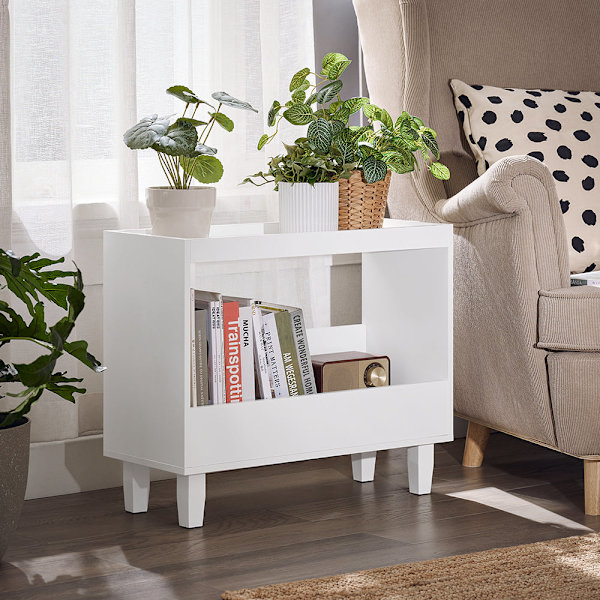 SoBuy Soffbord Förvaringsbord Sidobord Cafébord FBT147-W