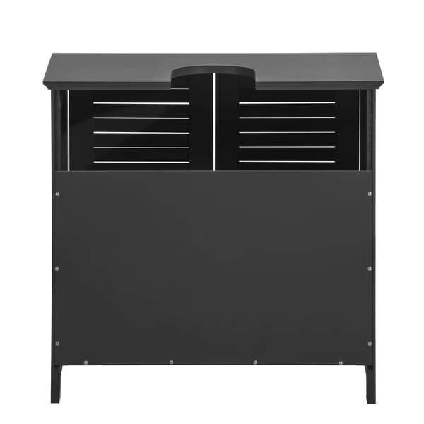 SoBuy Underskab til vask 2 doors Mørkegrå 60x35x58cm, moderne FRG237-DG