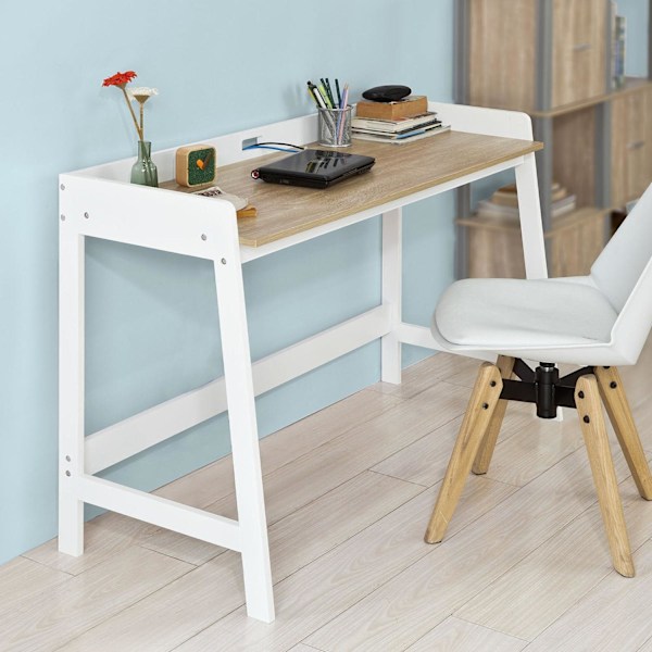 SoBuy Skrivebord, Computerbord hvid FWT41-WN version1