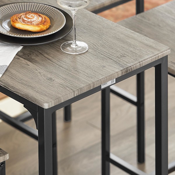 SoBuy Barbord och 4 stolar Matgrupp OGT14-N Wood Rectangular table with 4 chairs