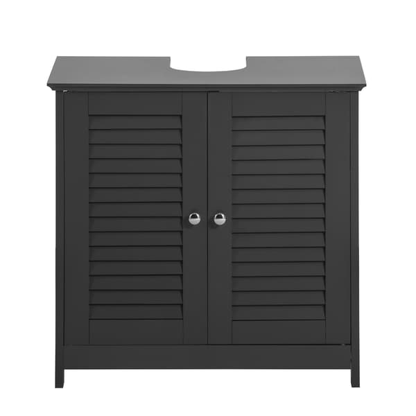 SoBuy Underskab til vask 2 doors Mørkegrå 60x35x58cm, moderne FRG237-DG