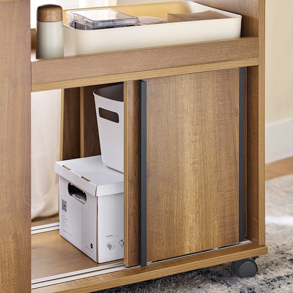 SoBuy Sidebord med opbevaring Mobilt Arkivskab FBT143-PF