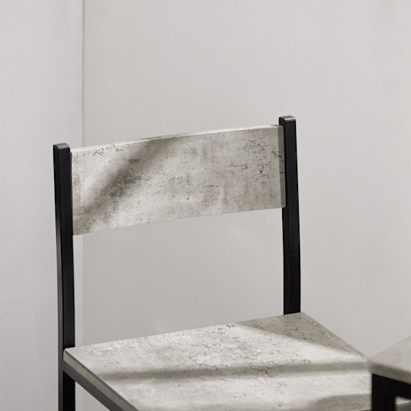 SoBuy Baaripöytä ja 2 baarituolit Ruokailuryhmä OGT03-HG Gray Rectangular table with 2 chairs