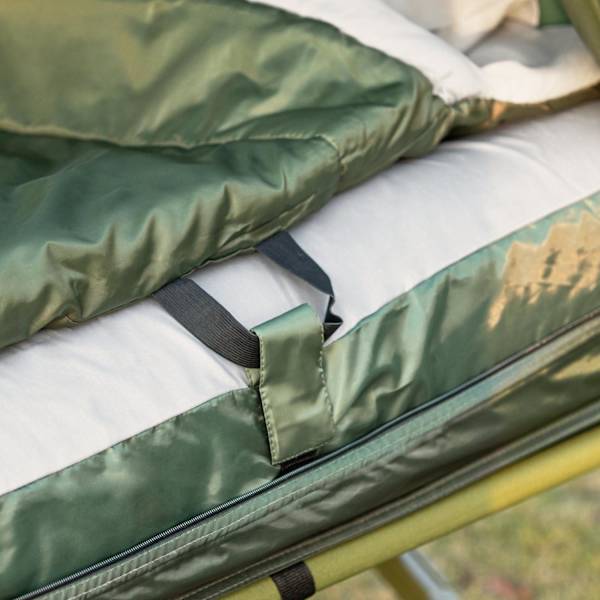 SoBuy,4-i-1 tält med sovsäck för campingstol OGS32-L-GR green For 2 Persons
