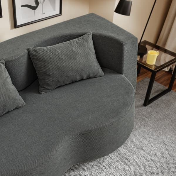 SoBuy soffa säng transformerbar sfoderbar Mörkgrå 177.0×107.0×32.0 cm FST101-DG