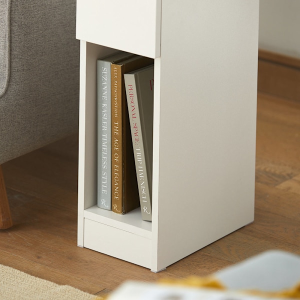SoBuy Sidobord Förvaringsbord Soffbord Cafébord FBT111-WNx2 White