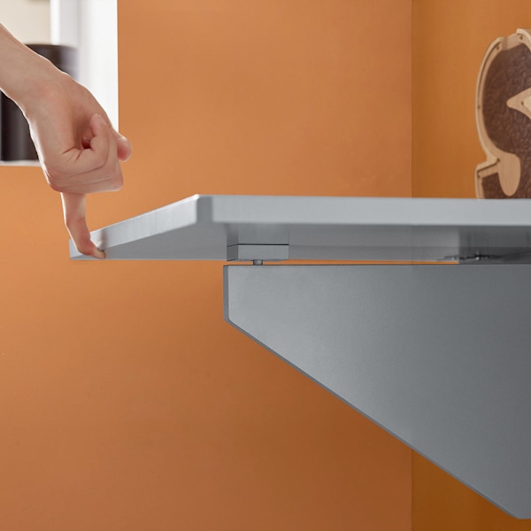 SoBuy Väggmonterat klaffbord Skrivbord Matbord Barbord Datorbord FWT03-HG Grey
