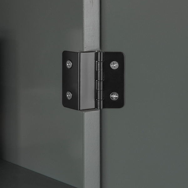SoBuy Seinäkaappiin Kylpyhuoneen kalusteet Kulmahylly BZR25-DG Grey