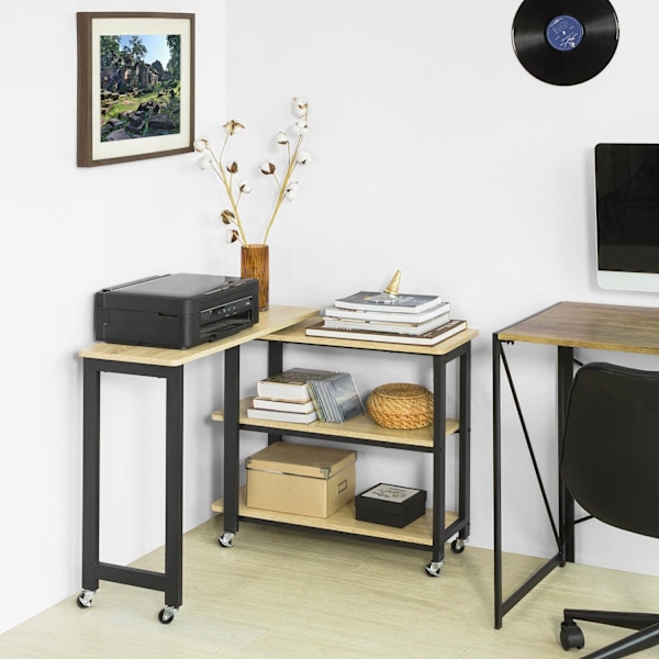 SoBuy Svängbart soffbord Klaffbord Satsbord Sidobord FWT83-N Wood