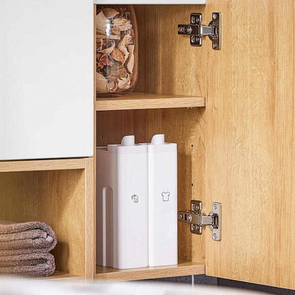 SoBuy Tvättställsunderskåp Badrumsskåp Underskåp BZR178-WN Under sink cabinet