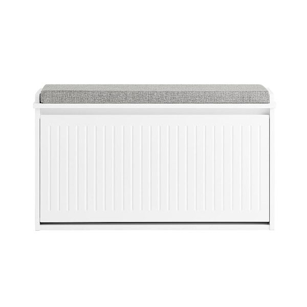 SoBuy Skoskab Entrébænk Skobænk Entré Skoskab FSR98-L-W White 80*26*45cm