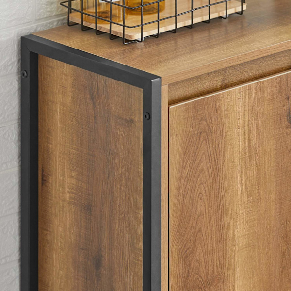 SoBuy Badrumsskåp med tvättkorger Badrumshylla med tvättsäck BZR Laundry cabinet