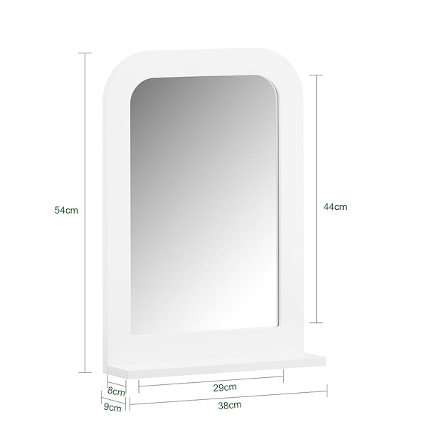 SoBuy Peili  kylpyhuoneeseen Kylpyhuonekalusteet BZR162-W Mirror