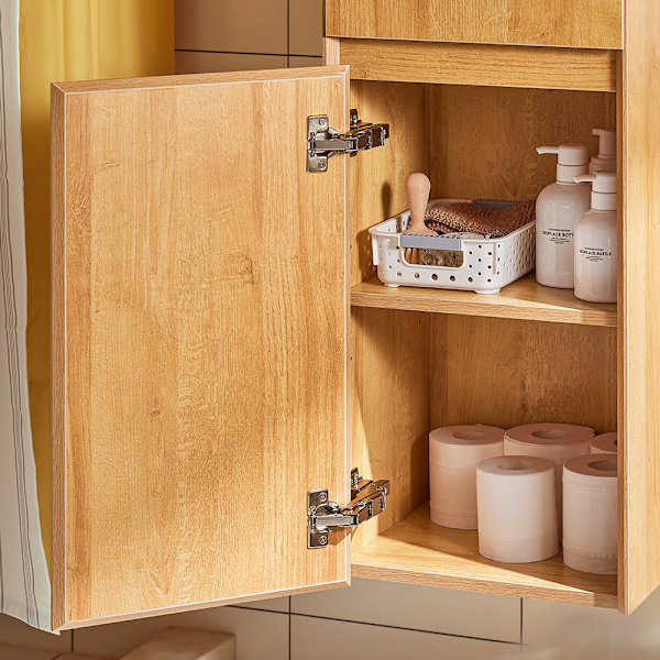 SoBuy Hängande badrumsskåp med 2 dörrar Badrumsskåp BZR175-N High cabinet